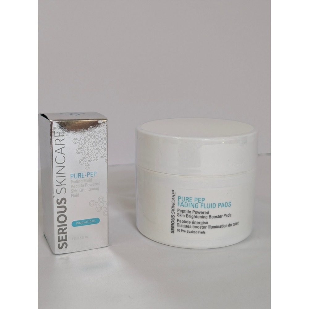 Serious Skincare Fading Fluid Skin Brightening 1oz & Fading Fluid Pads 60ct